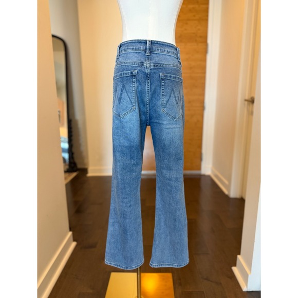 MOTHER High Waist Looker Jeans Not Guilty Line Blue Flare Size 29 - Picture 5 of 7